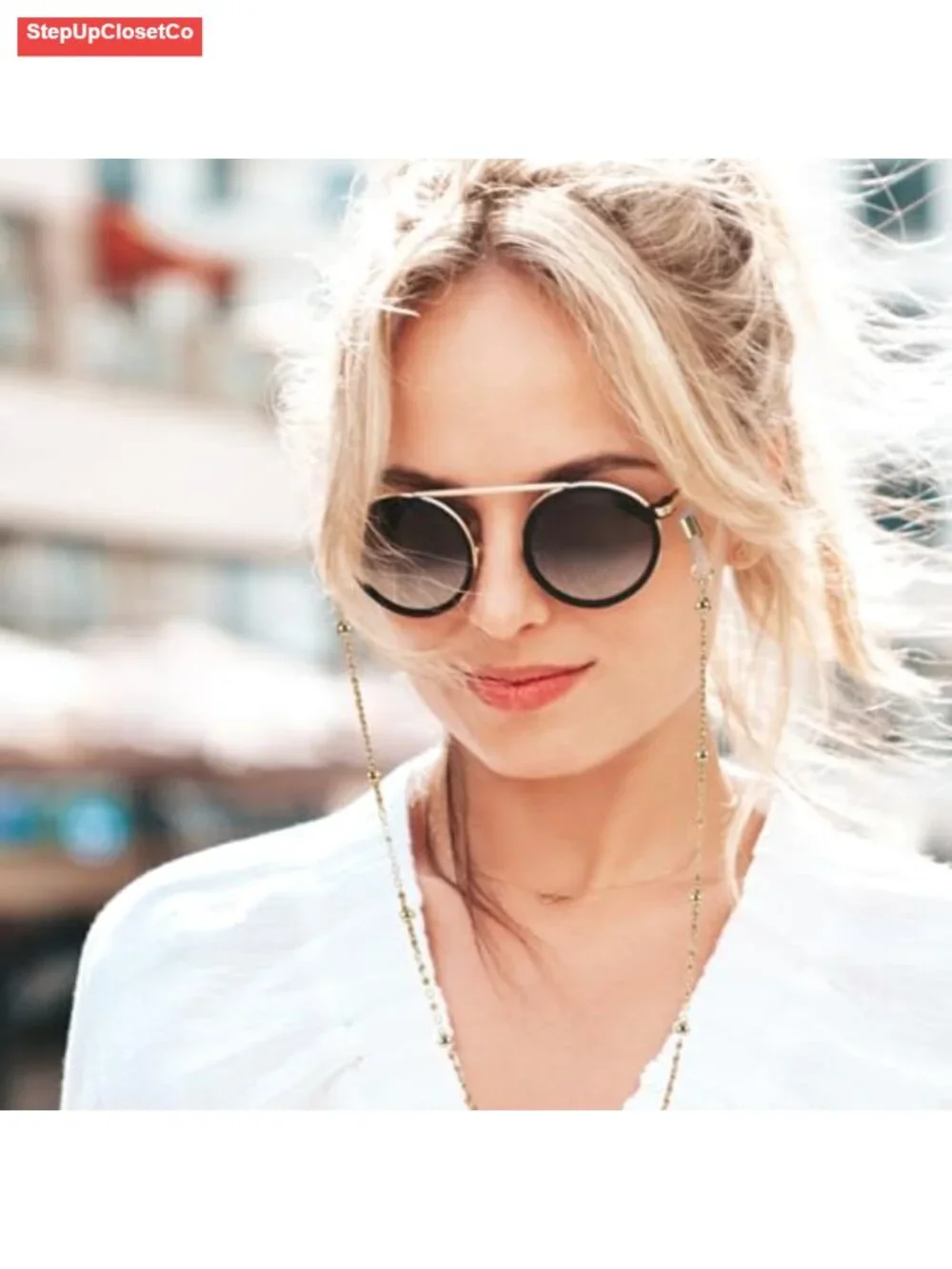 6 Pack Adjustable Eyeglass Chains for Women Sunglasses Strap Holder Necklace